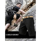3-pack men’s cargo pants, tactical men’s shorts, men’s shorts with multifunctional pockets, suitable for golf and outdoor activities, men’s hiking shorts, wear-resistant, wrinkle-resistant, breathable shorts