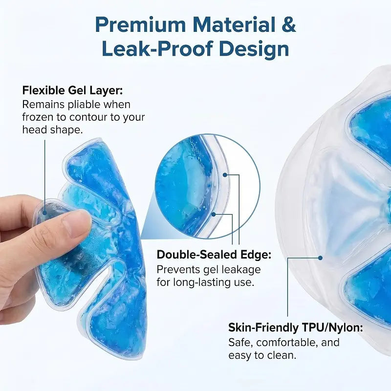 Reusable Cooling Gel Ice Packs, Cold Therapy Inserts For Hard Hats & Sun Hats, Cooling Relief For Construction Workers, Outdoor Activities, Daily Use, Heat Prevention, multi use for summer, perfect gift idea