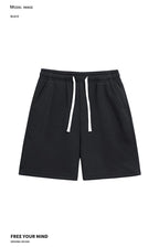 4-pack summer men’s shorts with a simple pocket design—versatile casual athletic shorts for everyday wear, featuring a drawstring waist for comfort.summervibes