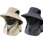 summervibes Unisex UPF Sun Hat with Removable Face Cover & Neck Flap
