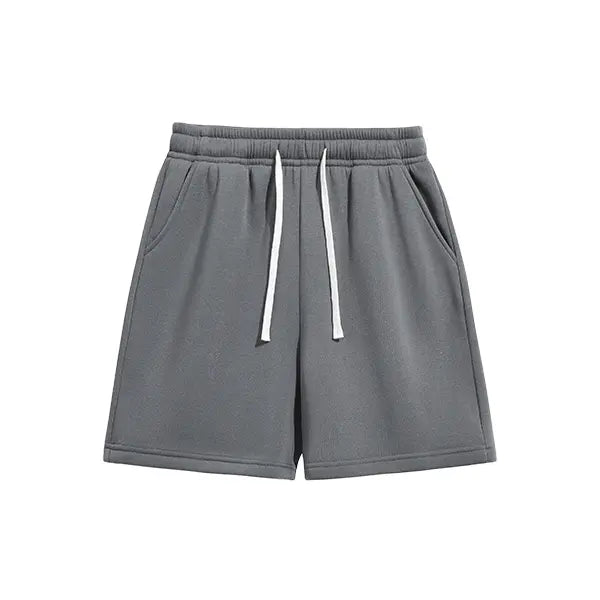 4-pack summer men’s shorts with a simple pocket design—versatile casual athletic shorts for everyday wear, featuring a drawstring waist for comfort.summervibes