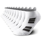 Men's 6-Pair Thick No-Show Athletic Ankle Socks with Terry Sole