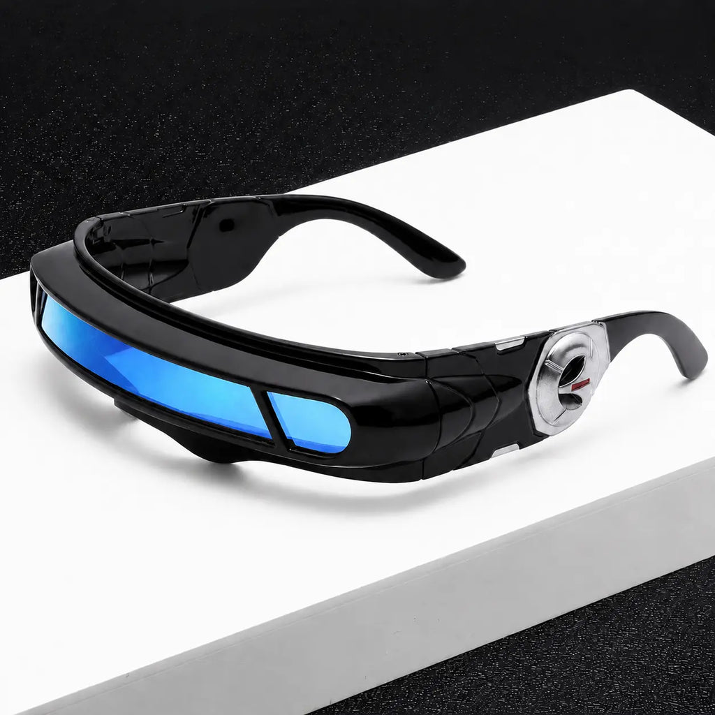 X-Energy Sunglasses Cyclops Future Hero Visor Cyberpunk Eyewear Props, Party Cosplay Festival Comic Game Lens Halloween Costume