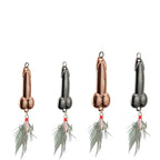 4PCS Fishing Spoon Lures With Reflective Flash Action and Sharp Treble Hooks, Topwater Metal Casting Baits for Bass, Trout and Predator Fish, Freshwater and Saltwater Fishing Gear, Tackle Box Essential for Anglers