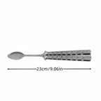 2 Pcs Butterfly Fork and Spoon Set, Tactical Butterfly Spoon Folding Stainless Steel Spork Utensil Set Balisong Trainer for Travel Camping Hunting BBQ Kitchen