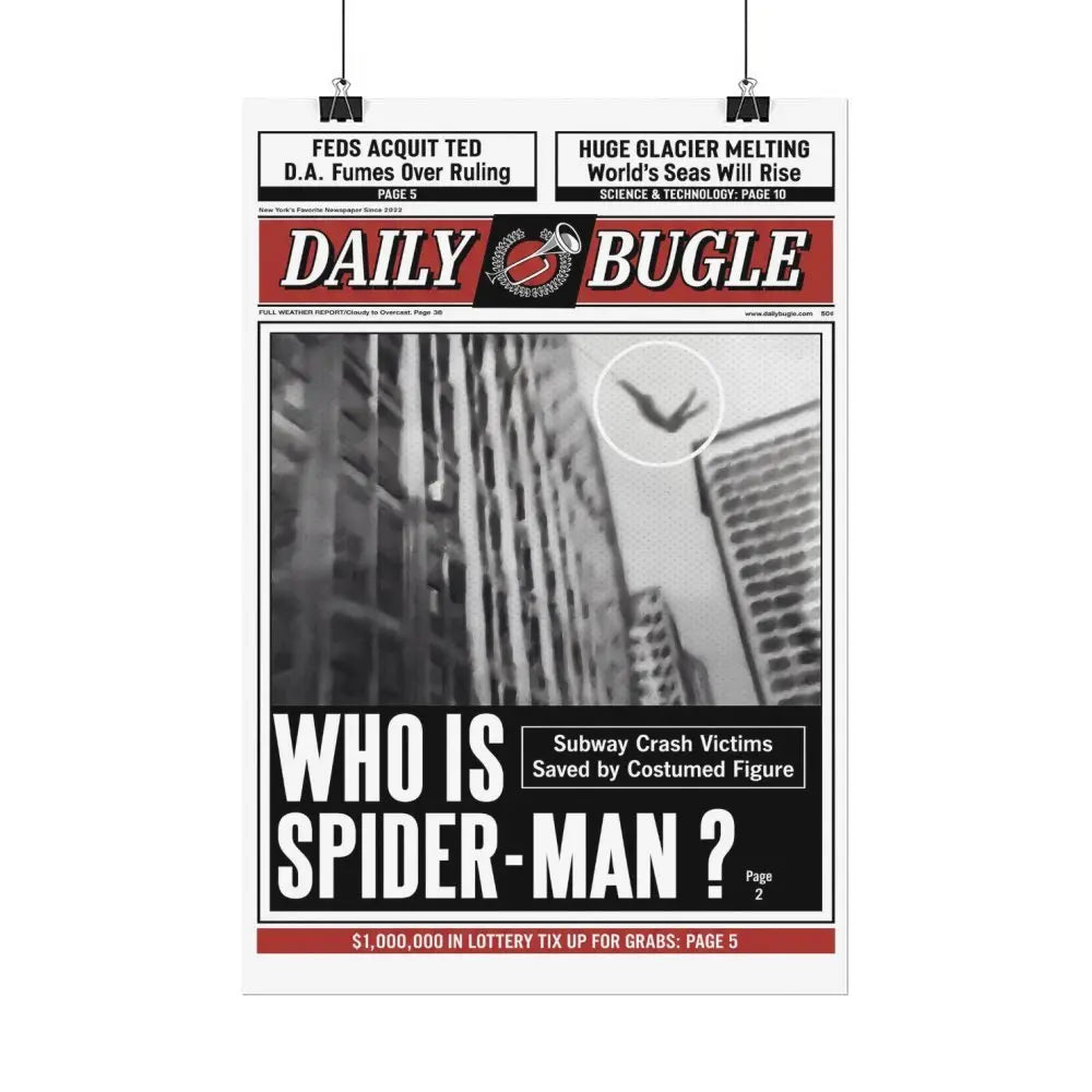 S-M Movie Newspaper Canvas Print Poster for Bedroom Wall Decor