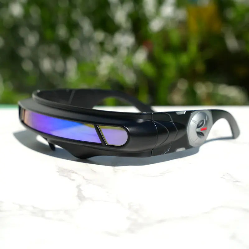 X-Energy Sunglasses Cyclops Future Hero Visor Cyberpunk Eyewear Props, Party Cosplay Festival Comic Game Lens Halloween Costume