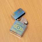Fallout Themed Stainless Steel Lighter - Sheller Tech (No Fuel Included, Perfect Holiday Gift for Him)