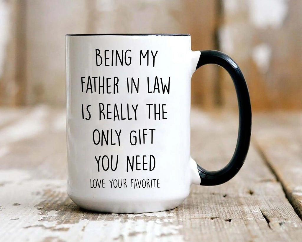 Being My Father In Law Mug, Father In Law Gift, Fathers Day Gifts, Ceramic Mug From Bride, Dad In Law Birthday Gifts Cup, 11 15oz Ceramic Cup Tumbler Coffee