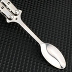 2-Piece Stainless Steel Butterfly Folding Fork Spoon Set