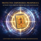 Ritual Blessed Wealth Vault Feng Shui Talisman Card - Pocket-Sized Fashion Accessory, Manifest Abundance, Attract Money & Luck for Side Hustles, Money Magnet Phone Sticker