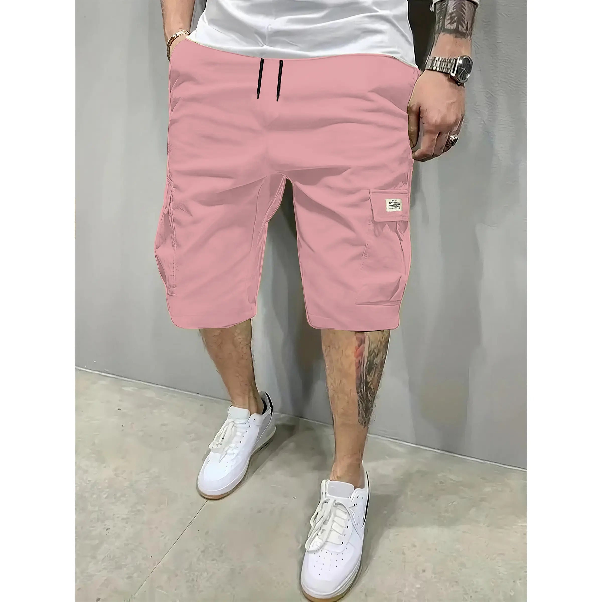 Men's 3-Piece Fitted Casual Shorts Set