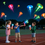 Unisex Battery-Powered LED Slingshot Helicopter Kids Toy - 2 Flash Lights, Glow-in-the-Dark Catapult Flying Arrow, Outdoor Summer Backyard Use, Aids Memory Training & Observation, Kids Toys, Memory Training And Observation