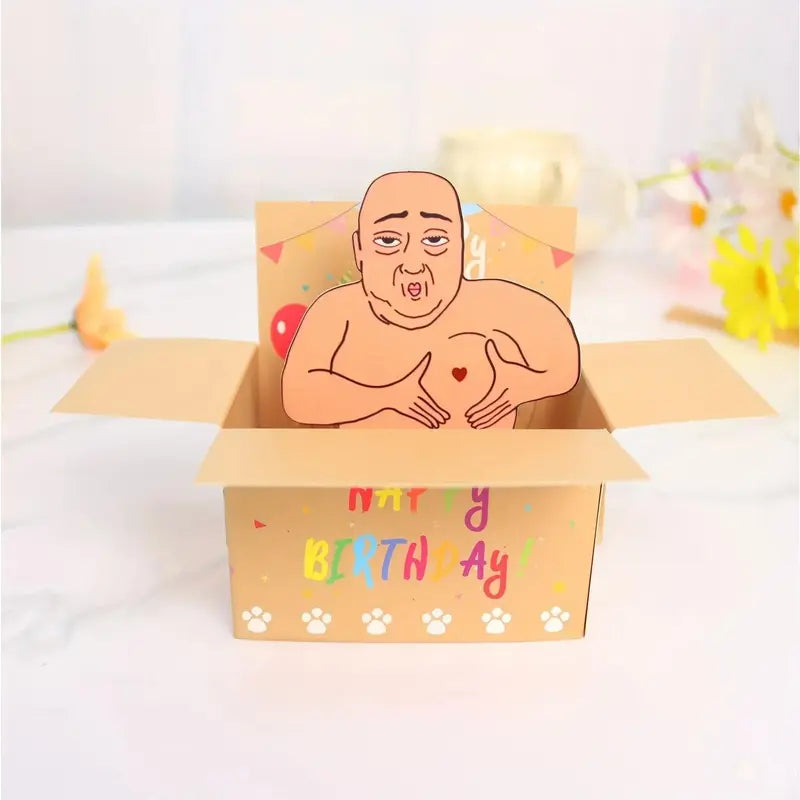 3D Popup Birthday Card, Funny Interactive Art Greeting Card with Character Design - Sports, Gaming Fan Shop Gift for Friends, Birthday Cards