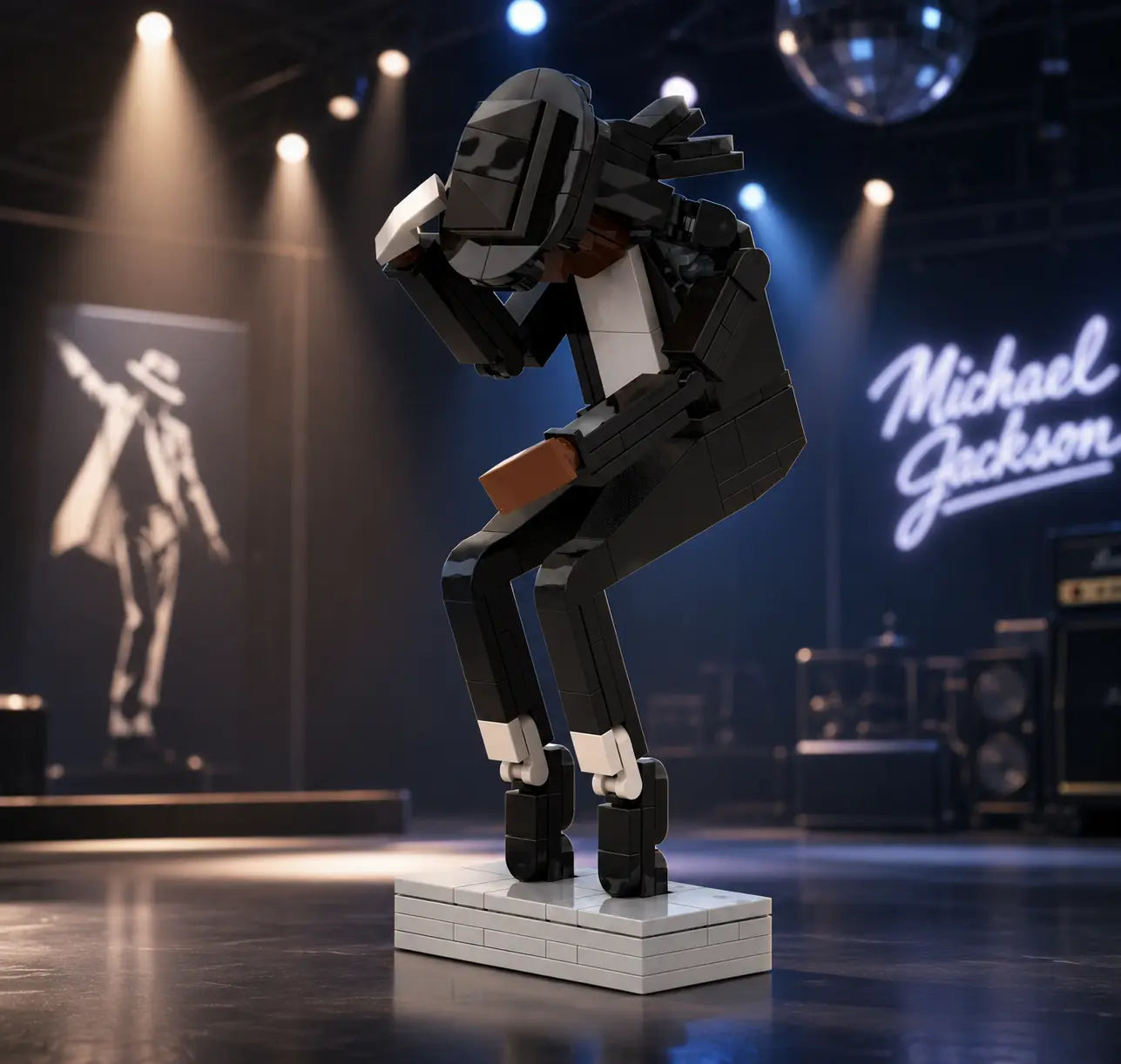 Building Block Toy for Assembling Michael Jackson, Classic Dance Pose Figure, Tribute to a Legendary Icon, Gift for Michael Jackson Fans