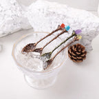 Mini Decorative Spoons Set, Natural Crystal Mini Spoon Set, Random Colors, Perfect Gift for Mother's & Father's Day, Versatile Use