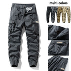 Menswear Fashion Men's Pants - Versatile Functional Cargo Pants for Men, Drawstring Cuffs, Multiple Pockets, Retro Outdoor Casual Style