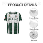 2026 Mexico Aztec Calendar Soccer Jersey, All over Print, Casual Style for All Seasons, Unique Piedra del Sol Design, Classic Throwback Jersey
