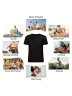 Amusing Bald Joke TShirt for Men Featuring Sexy Bald Guy Phrase on Soft Black Crew Neck