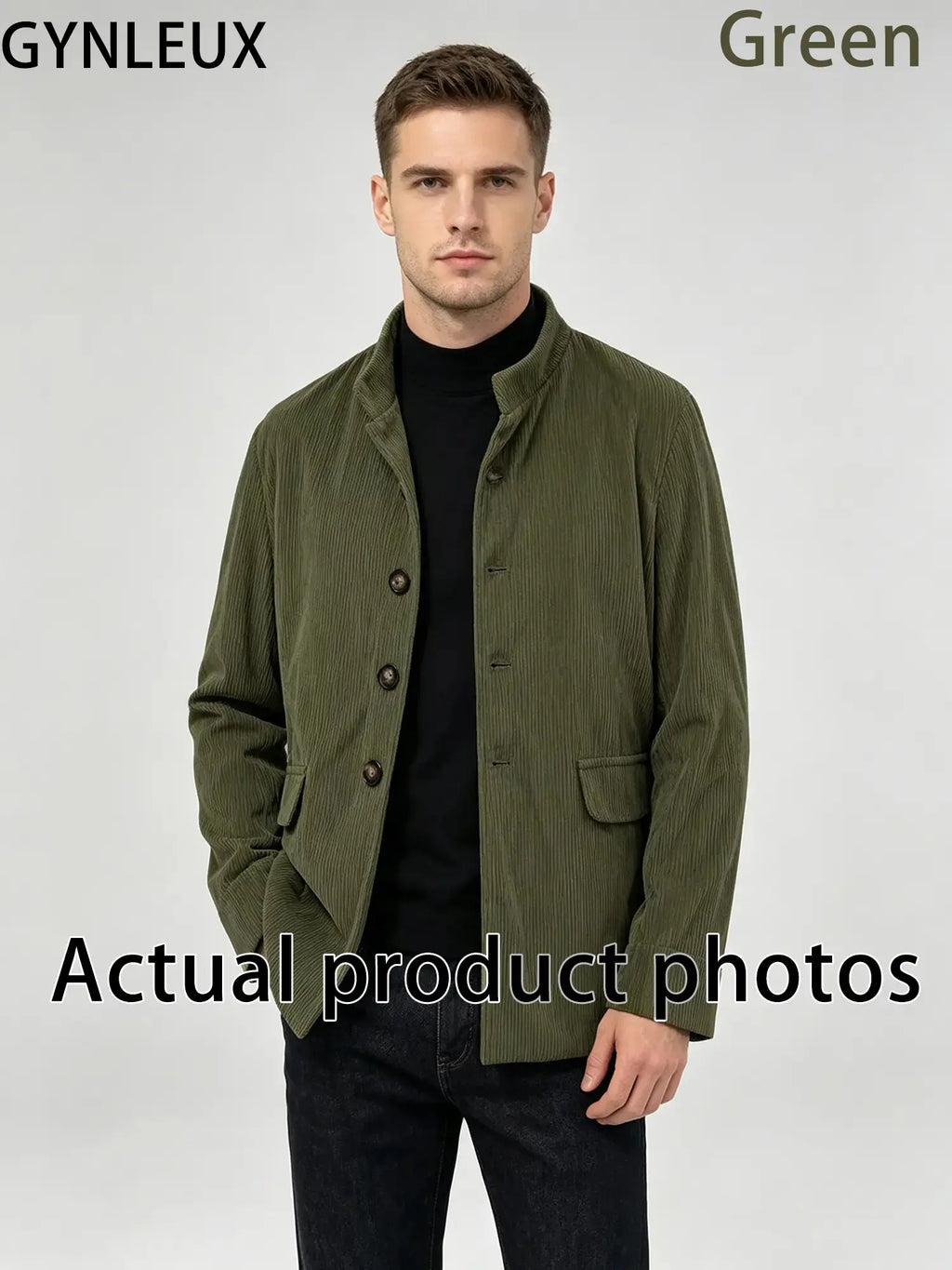 Mens Solid Color Stand Collar Buttons Pockets Jacket Cardigan Suit For Spring Autumn Daily Business Casual Commute Outdoor Dating Travel Everyday Male Fashion Suit Jacket Outfit Formal Menswear Loose Overall Stylish