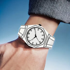Preppy Style Men's Quartz Silicone Watch