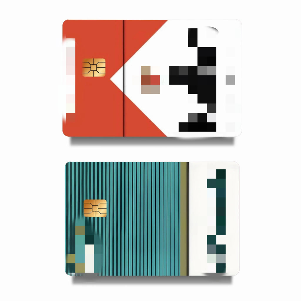 Vintage Style Card Skin Sticker – Slim Waterproof Scratch-Resistant Bank Card Wrap, Easy Apply & Remove