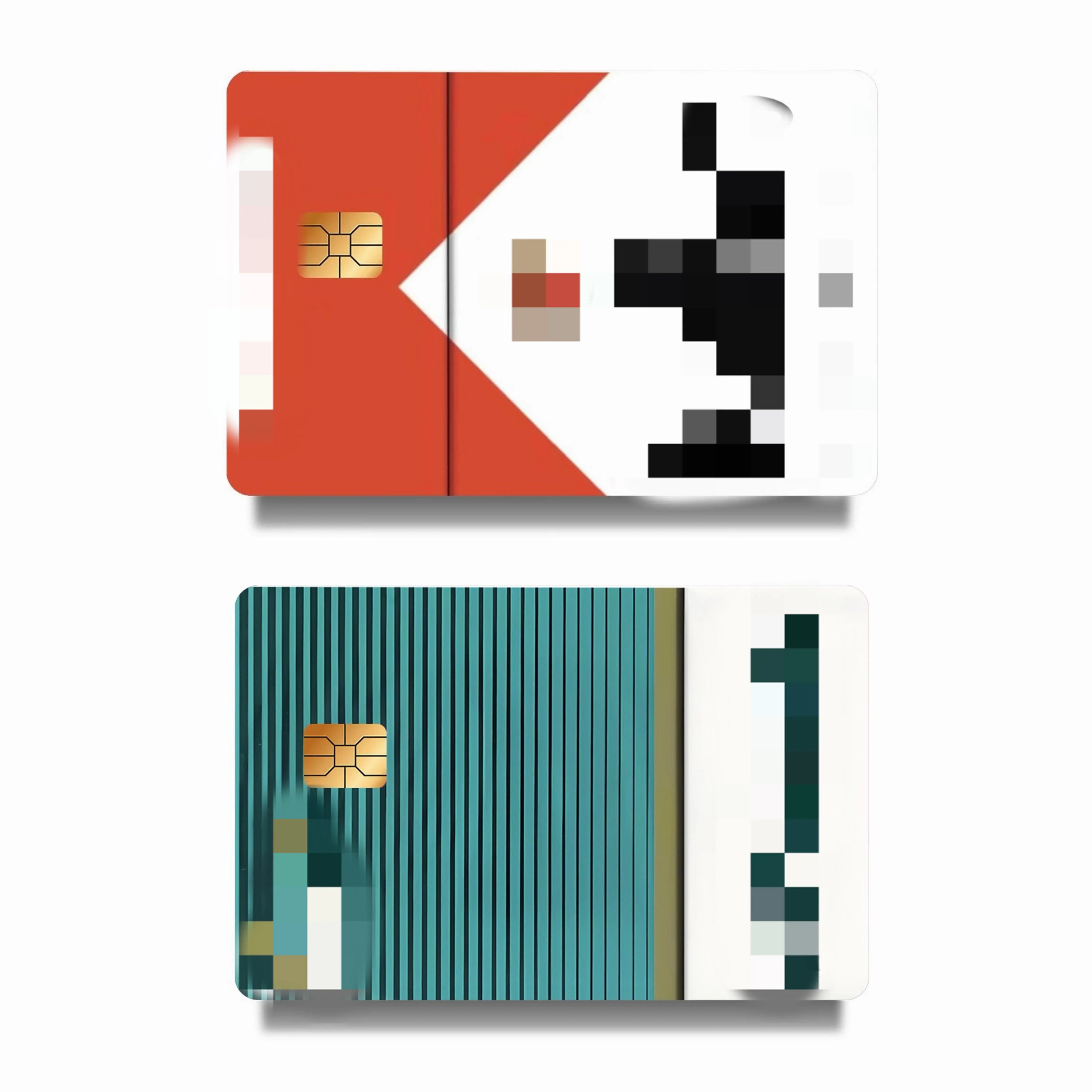 Vintage Style Card Skin Sticker – Slim Waterproof Scratch-Resistant Bank Card Wrap, Easy Apply & Remove