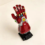 2026 New Creative Brick Model Building Blocks, Gold Infinite Nano Glove Toy Model Decorative Item, Christmas Gift, Model Building Kits