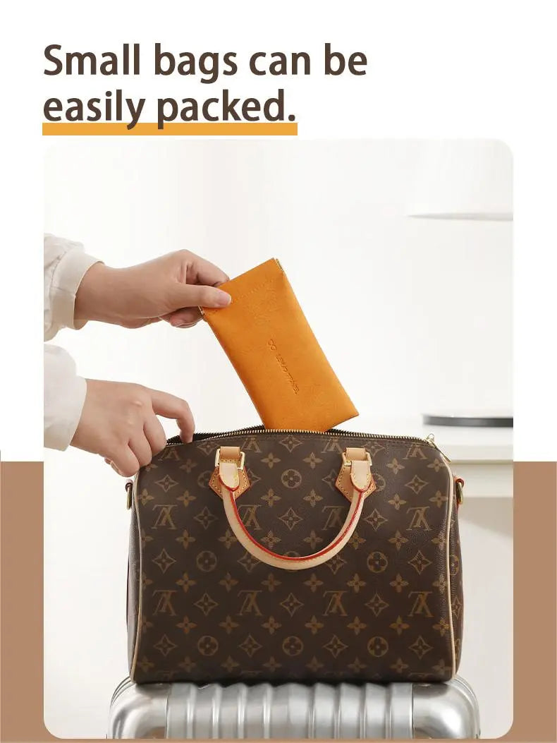 Leather Eyeglasses Cases PU Soft Sunglasses Pouch Squeeze Top Portable Glasses Cases for Men Women
