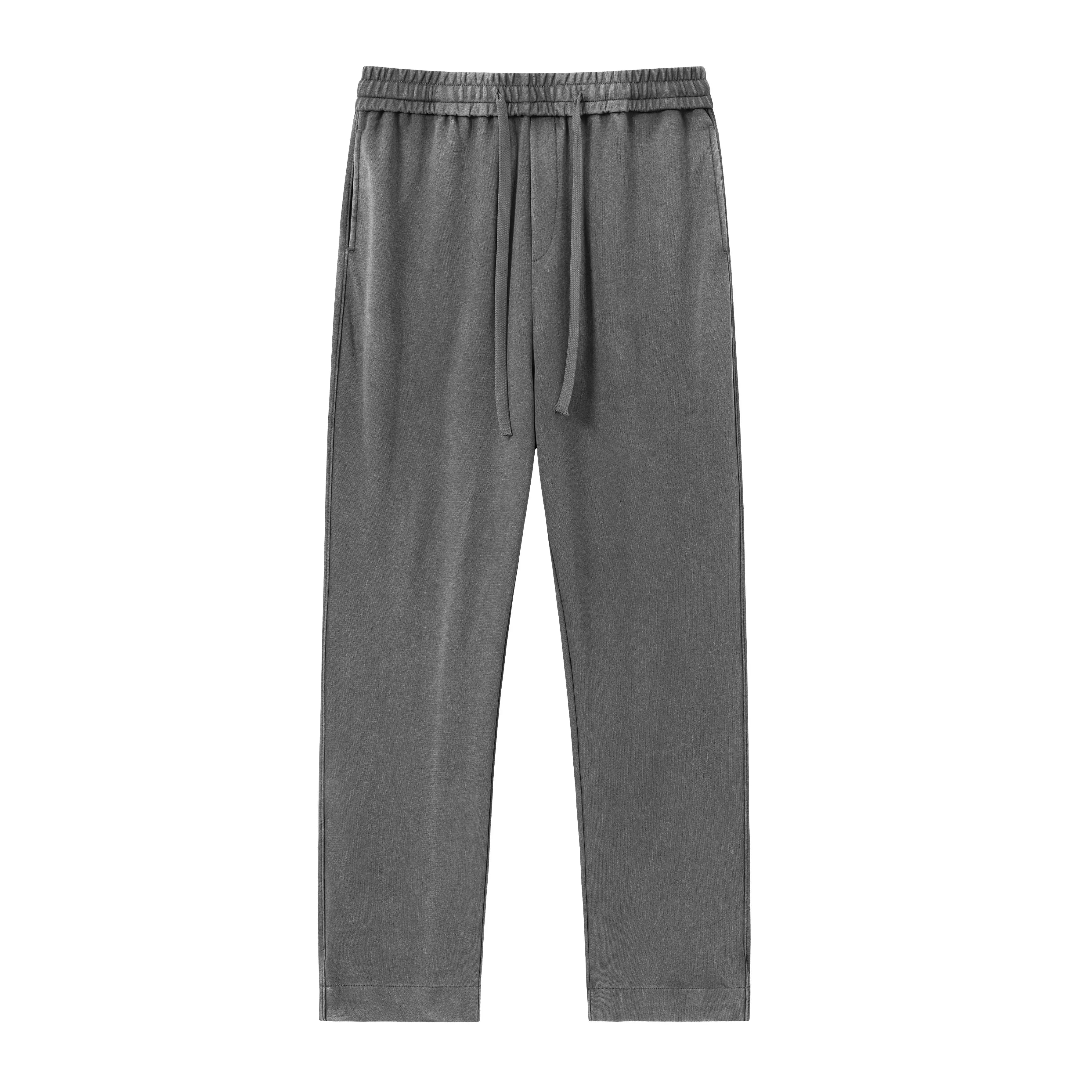 3 pack men’s acid wash, washed cotton solid color athletic casual sweatpants, unisex