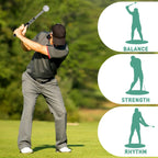 Unisex Retractable Golf Swing Trainer with Click Feedback