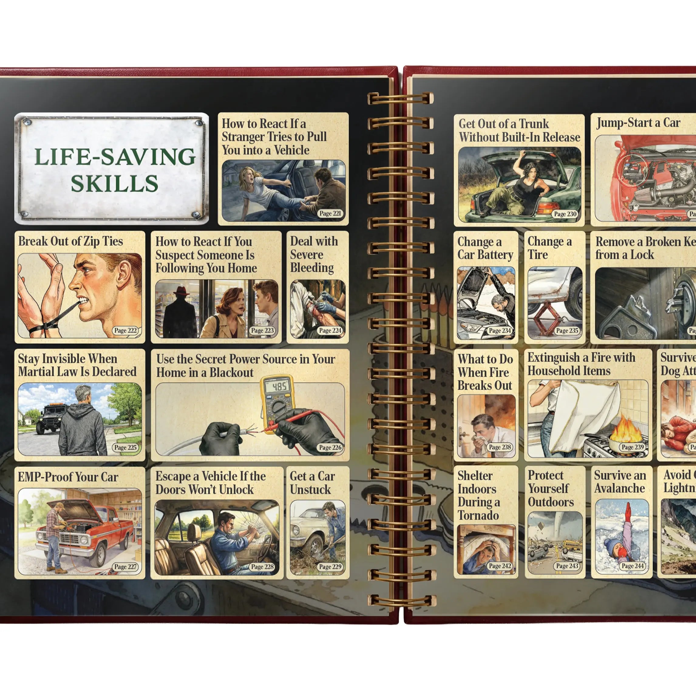 The Lost Skills of Independence Book | 200 Life-Saving Skills for Home Projects, Survival, Emergencies, Food Preservation, Herbal Remedies, Mindset, and More