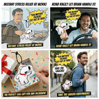 Funny Talking Brian Dog Keychain Toy Gag Gifts White Elephant Gifts Perfect Valentine's Day Gift for the Chocolate Lover
