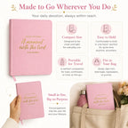 A Moment With The Lord Women’s 365-Day Study Bible, Embossed Faux Leather Devotional Journal & Inspirational Christian Gift for Her