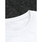 Men's Breathable Sports Style Short-Sleeved Crew Neck Letter Printed T-Shirts & Vests - Mens Clothing Athletic Tops, Casual Wear Activewear for Summer Training Running Clothes