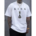 Men's Breathable Sports Style Short-Sleeved Crew Neck Letter Printed T-Shirts & Vests - Mens Clothing Athletic Tops, Casual Wear Activewear for Summer Training Running Clothes