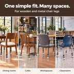 16/24 Pcs Knit Chair Leg Floor Protectors, Anti-Scratch Furniture Leg Protectors for Hardwood Floors, High Stretch Fits Round and Square Legs, Floor Protection, Chair Leg Socks, Chair Socks