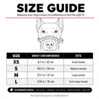 Monster dog muzzle size guide XS to L
