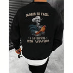 Men's Moris Es Facil Mexican Style T-Shirt, Big Rooster Gamefowl Shirt, Father's Day Ideal Gift, Shirt For Dad For Husband For HimCotton Menswear Casual Top