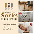 16/24 Pcs Knit Chair Leg Floor Protectors, Anti-Scratch Furniture Leg Protectors for Hardwood Floors, High Stretch Fits Round and Square Legs, Floor Protection, Chair Leg Socks, Chair Socks