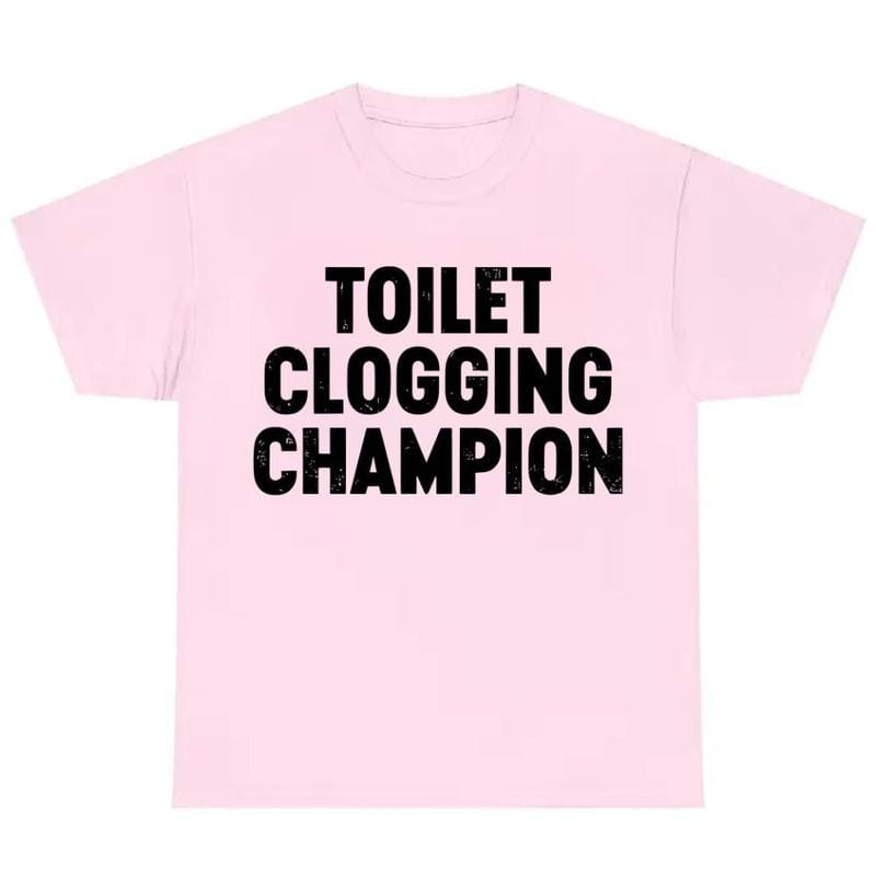 Funny Gag Gift Shirt – Toilet Champion Tee – Humor Graphic T-Shirt