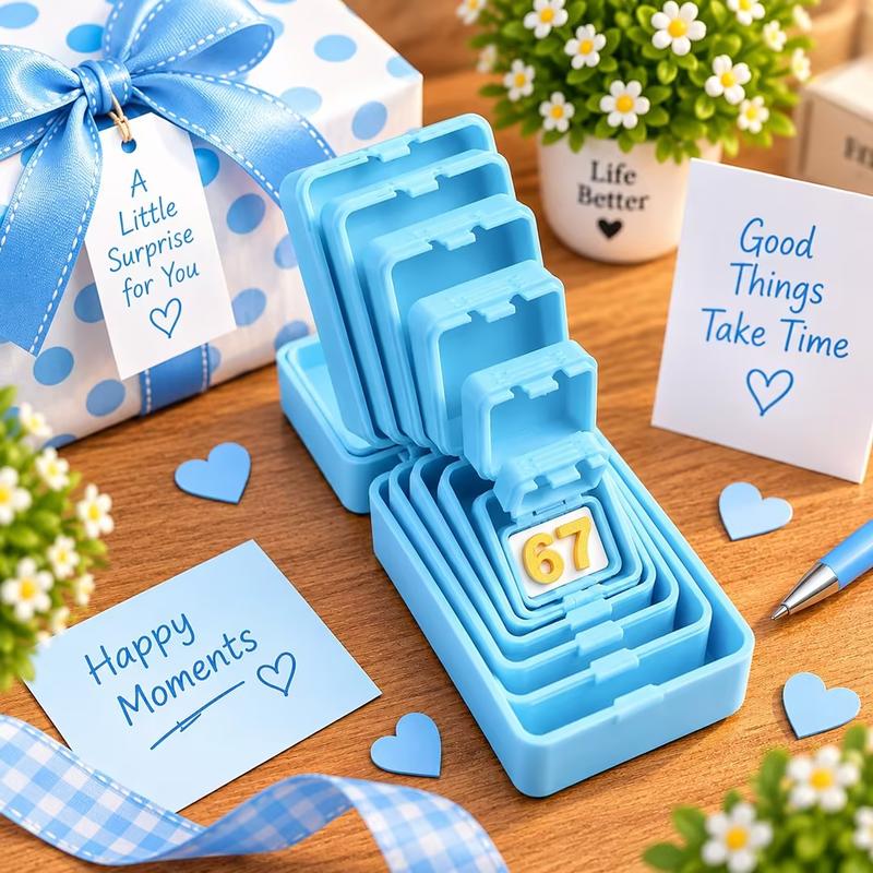 67 Surprise Nesting Gift Box, Multi-Layer 3D Printed Prank Box, Funny Unboxing Gift for Kids & Teens, Birthday Party & Holiday Gag Gift