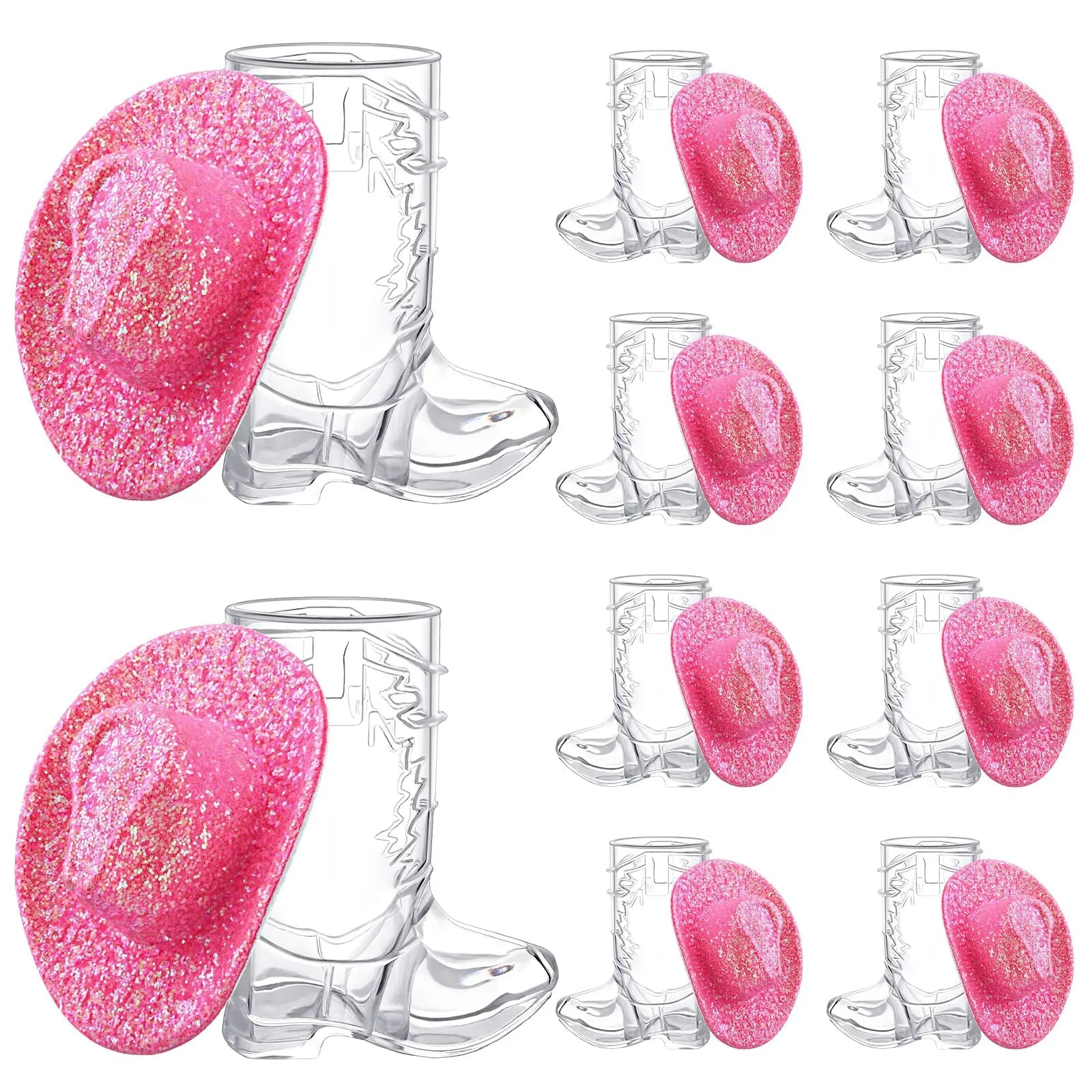 Mini Cowboy Boot Shot Glasses Set