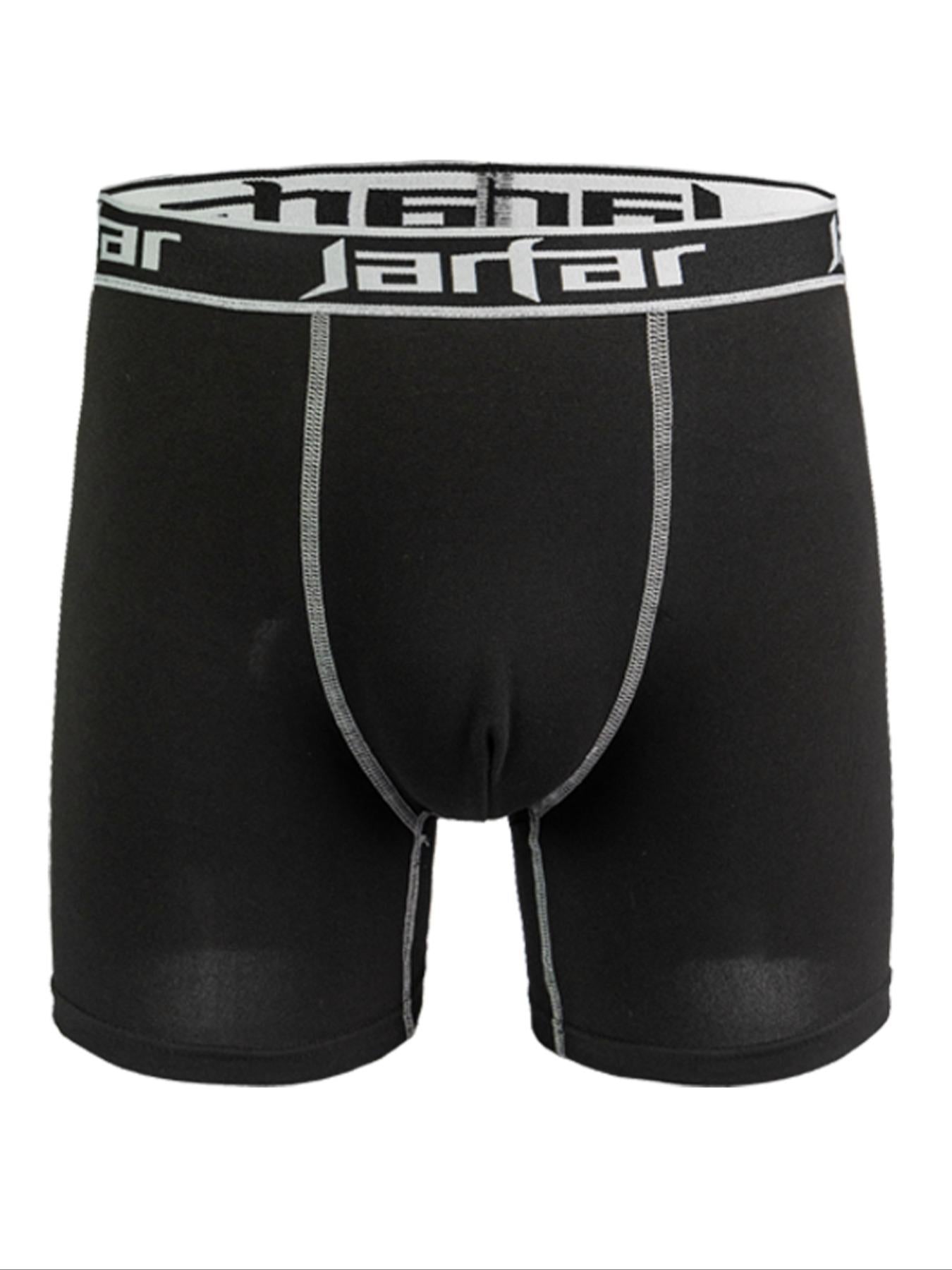 Men's Letter Tape Boxer Brief, Casual Comfy Breathable Underwear for Daily Wear, Men's Underwear for All Seasons