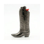 Silver Metal Cowboy Boot Lighter Case - Accessory for Mini Bic J5, Stylish Lighter Cover, Ideal for Home or Everyday Carry, Lighter Covers