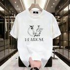 2026 new men's stylish pure cotton round-neck casual printed T-shirt, suitable for both men and women good graphic tees Menswear Soft funny t shirt north west outfits birthday outfit