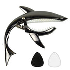 Zinc Alloy Guitar Capo Shark Capo for Acoustic and Electric Guitar with Good Hand Feeling, No Fret Buzz and Durable,Gift for Musicians