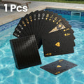 Playing Cards - Waterproof Diamond Textured Foil PET Poker Cards - for Swimming Pool, Beach Club Party, Camping & Magic Show - Premium Sleek Gift for Men, Adults & Friends