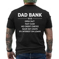 Funny Dad Bank T-Shirt for Men – “Open 247, No Credit Checks” Graphic Tee, Perfect Father’s Day Gift for Dad, Husband, Funny Family Humor Shirt, Short Sleeve Printed Graphic Shirt, Daily Casual Cotton Menswear