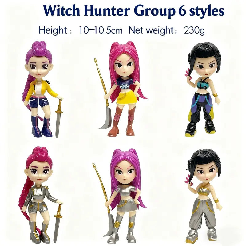 6-Piece Figurine Set（bagged） – Anime Model Toy Decorations, perfect for home collections and office desk display. An excellent gift choice for Christmas and New Year. 3.94 in Display Toys